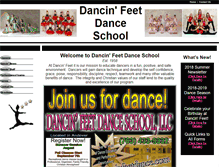 Tablet Screenshot of dancinfeetdance.com